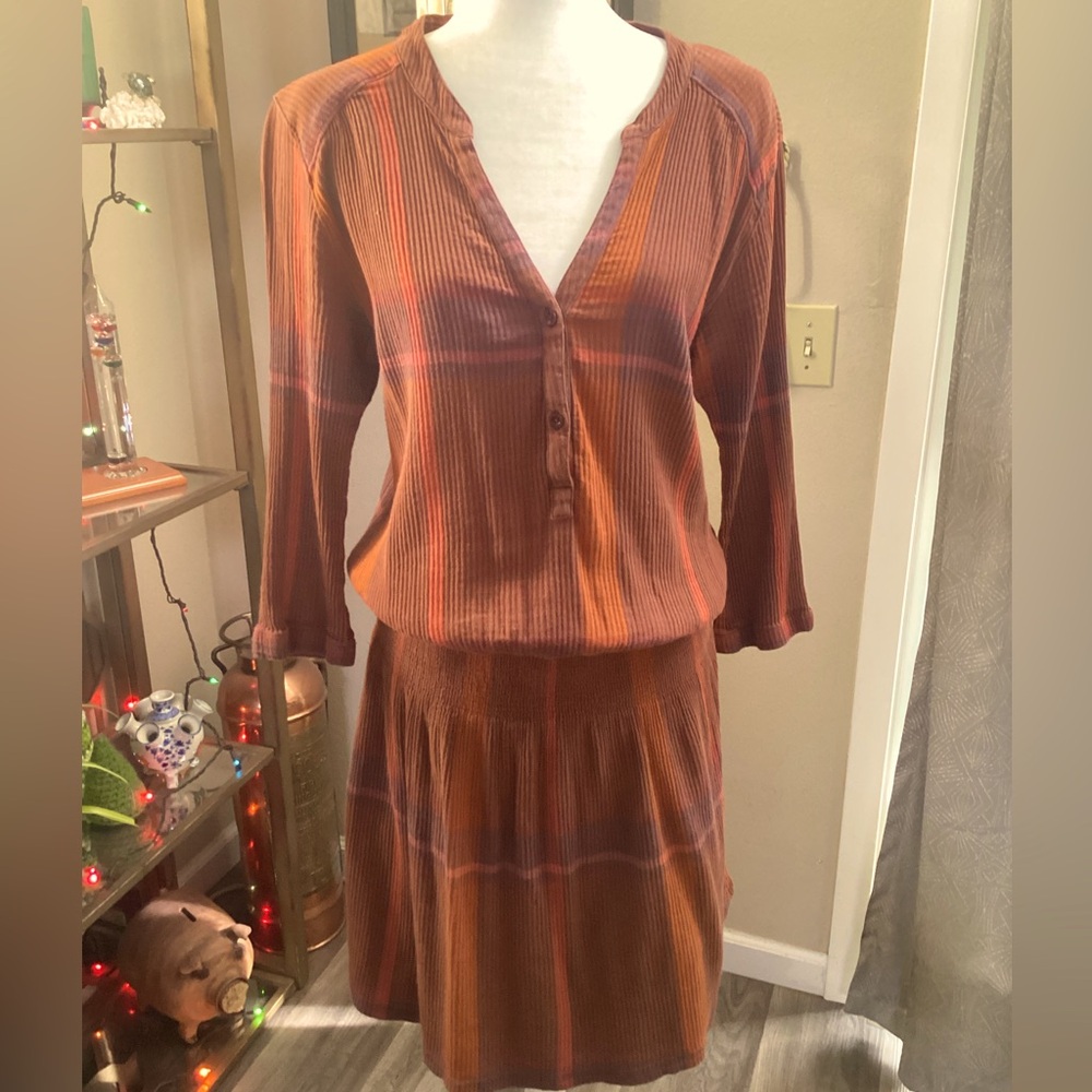 Prana, organic cotton long sleeve dress
